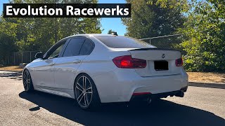 BMW 340i with M Performance Exhaust and Evolution Racewerks Downpipe [upl. by Prochoras]