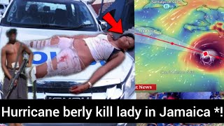 hurricane berly damage Jamaica and kill a 26 year old womantree crush her out [upl. by Erving]