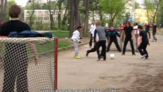 Bucharest April 2010 Plushenko Playing Football [upl. by Anette]