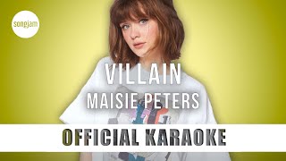 Maisie Peters  Villain Official Karaoke Instrumental  SongJam [upl. by Sondra]