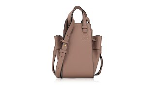 Loewe Grained Calfskin Hammock Mini Shoulder Bag Rose [upl. by Cullen]