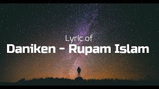 Daniken  Rupam Islam Lyric video [upl. by Kurman]