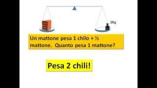 EQUAZIONE PRIMO GADO  un chilo  mezzo mattone [upl. by Ahsinom]