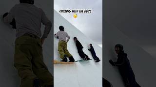 The pipe was closed for a private shoot 👍snowboarding snowboard skiing tips funny tricks [upl. by Inttirb]