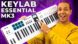 Best NEW budget MIDI keyboard Arturia Keylab Essential MK3 Review [upl. by Myrtie256]