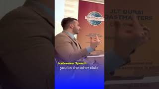 The first speech in Toastmasters icebreaker publicspeaking toastmastersinternational [upl. by Weiler330]