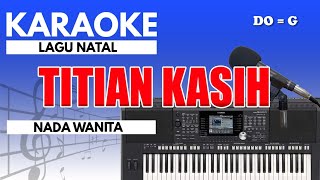 Karaoke  Titian Kasih  Victor Hutabarat  Nada Wanita [upl. by Adnarom]