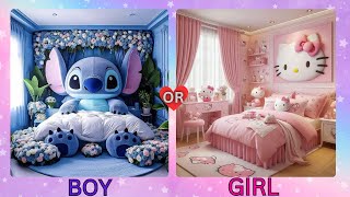 Choose your gift 🎁💝🤮 2 gift box challenge  Boy and girl Edition chooseyourbox pinkvsblue [upl. by Hada]