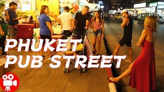 Phuket Patong Beach Pub Street Walking to Cristine Massage  4K 60FPS HDR [upl. by Denis]