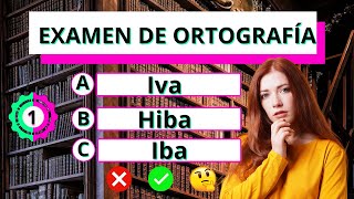 Examen de Ortografía✅ ¿Podrás responder las 38 preguntas🤔 ortografía testdeculturageneral quiz [upl. by Lucie]