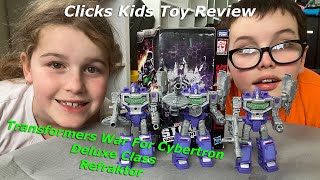 Transformers War For Cybertron Deluxe Class Refraktor  Clicks Kids Toy Reviews S01E05 [upl. by Flodur]