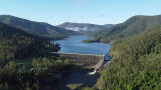 Borumba Dam Wall 102 December 2021 DJI mini 2 [upl. by Atsirc]