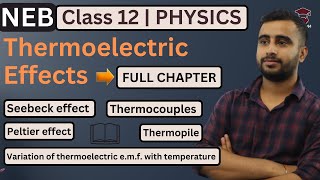 Thermoelectric Effects  Seebeck Effect Peltier Effect  Class 12 Physics Chapter 15  NEB [upl. by Ailemrac]