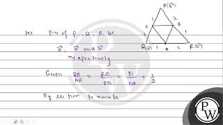 Let \P Q R\ be a triangle The points \A B\ and \C\ are on the sides \Q R R P\ and \P [upl. by Armin]