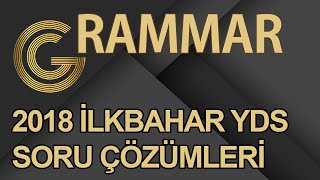 2018 ilkbahar yds gramer soru çözümleri [upl. by Fisher]