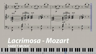 Lacrimosa  Mozart arr S Thalberg Sheet Music [upl. by Suoicserp]