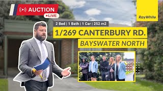 Live Auction  1269 Canterbury Road Bayswater North  Auction Results Melbourne [upl. by Nallad642]