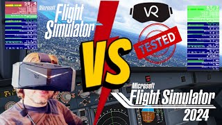 Microsoft Flight Simulator 2020 vs 2024 VR Comparison  TAA vs DLSS FPS TEST WHICH IS BETTER [upl. by Golden]