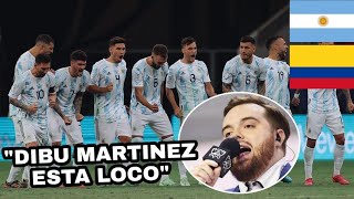 Así relato IBAI los penales entre ARGENTINA vs COLOMBIA COPA AMERICA 2021 [upl. by Eerised405]