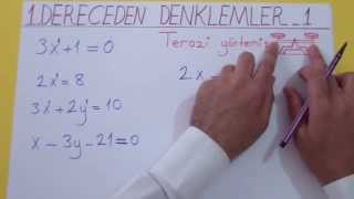 1 DERECEDEN DENKLEMLER 1  Şenol Hoca [upl. by Esoranna]