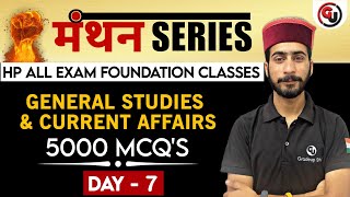 General Knowledge Science amp Current Affairs  Day 7  Manthan Series  For All Center amp State Exams [upl. by Alekal561]