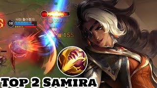 Wild Rift Samira  Top 2 Samira High Noon Samira Skin Gameplay Rank [upl. by Tiebold316]