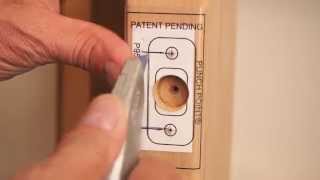 Installing Nonmortise deadbolt or latch bolt strike plates  Method 1 [upl. by Bruyn864]