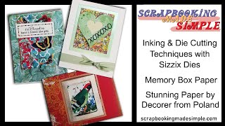 427 Steals of Deals from Memory Box amp Sizzix So many inking and die cutting techniques for you [upl. by Fotinas]