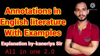 Annotations writing ll MA English literature Annotations ll Passages Writing byKaneriya sir [upl. by Ahtela]