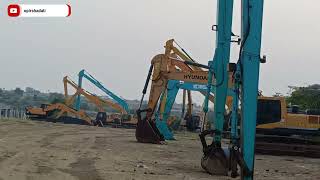 trailer loding poclain loding Kobelco poclain machine vlog ytvideo [upl. by Iggam]