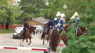 Kunglig kortege anländer Skansen för Nationaldagsfirande 6 Juni 2012 [upl. by Hurty]