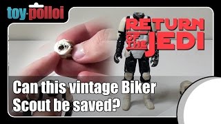 Can this Vintage Star Wars Biker scout be saved  Toy Polloi [upl. by Eelidnarb]