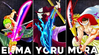 The 13 STRONGEST Swords In One Piece Ranked [upl. by Uball]