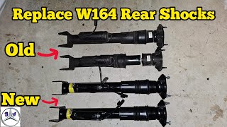 Replace the rear shock absorbers DIY W164 MLclass [upl. by Forta]