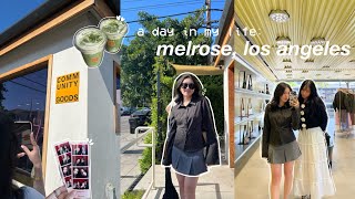 day in my life MELROSE LA 🍵  trying community goods rare beauty popup eating kbbq [upl. by Akinak]