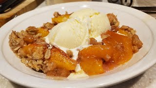 OldFashioned Recipe for Peach Crisp  Peach Crisp using Fresh Peaches [upl. by Arymat]