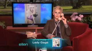 Ellens Birthday Call to Lady Gaga [upl. by Wymore438]