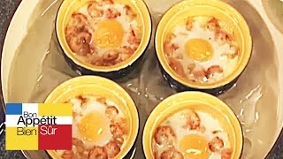 Oeuf en tasse aux crevettes grises Recette [upl. by Seibold]