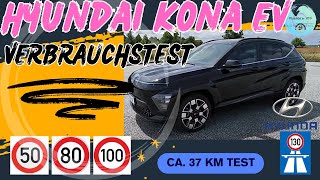 VERBRAUCHSTEST MIT DEM NEUEN HYUNDAI KONA EV 2024 [upl. by Oirevlis695]