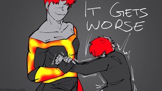 It Gets Worse  MHA Animatic Hellflame AU [upl. by Nodyarg]