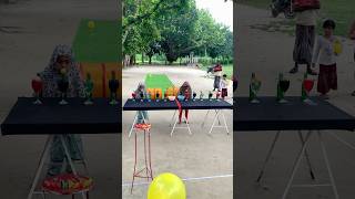 Drum to Pop Balloon Challenge Between Two Friends reels funny shortvideo trending foryou [upl. by Sybilla564]