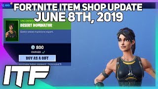 Fortnite Item Shop NEW RELAY AND DESERT DOMINATOR SKINS June 8th 2019 Fortnite Battle Royale [upl. by Lorene]