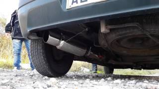 Peugeot 106 14 S1 simoni racing exhaust  rev limiter [upl. by Anohsal]