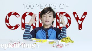 Kids Try 100 Years of Candy From 1900 to 2000 [upl. by Kella80]