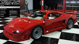 GTA 5  Past DLC Vehicle Customization  Grotti Turismo Classic HSW Ferrari F40 [upl. by Ainex797]