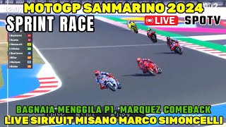 BRUTAL🔴SPRINT RACE MOTOGP SAN MARINO 2024BERITA MOTOGP HARI INIMOTOGP HARI INI MARQUEZ BAGNAIA [upl. by Woothen921]