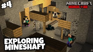 EXPLORING DANGEROUS😨 MINESHAFT IN MINECRAFT HARDCORE WORLD Day 4  Minecraft hardcore  HINDI [upl. by Yeleek]