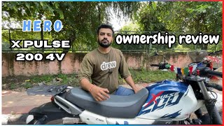 Hero Xpulse 200 4V 2023 LongTerm Ownership ReviewFull Details On Hero Xpulse 200 4v youtube hero [upl. by Partan]