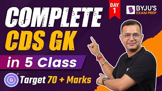 Complete CDS GK in 5 Classes I CDS 2023 Preparation [upl. by Akinahc]