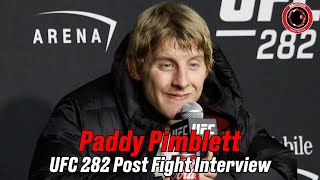 Paddy Pimblett defends decision win over Jared Gordon at UFC 282 [upl. by Eelame]